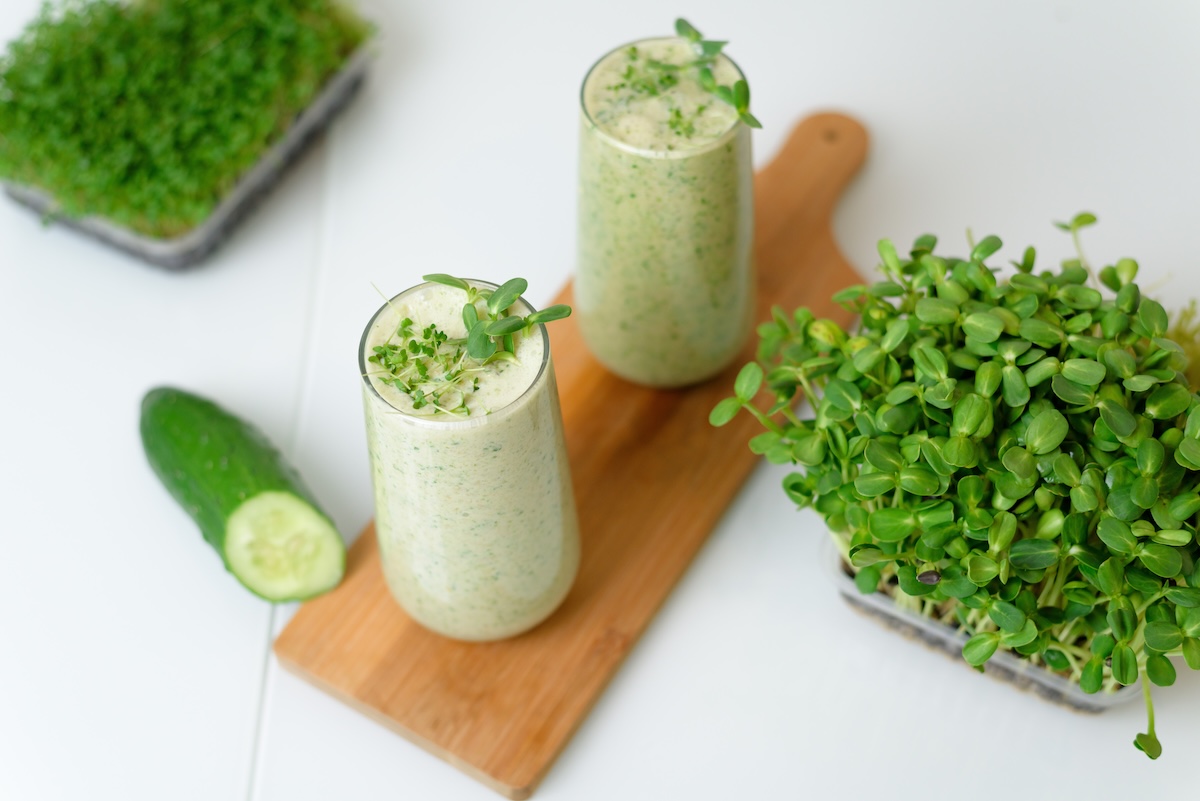 Smoothie micropousses pour athlètes endurance et force